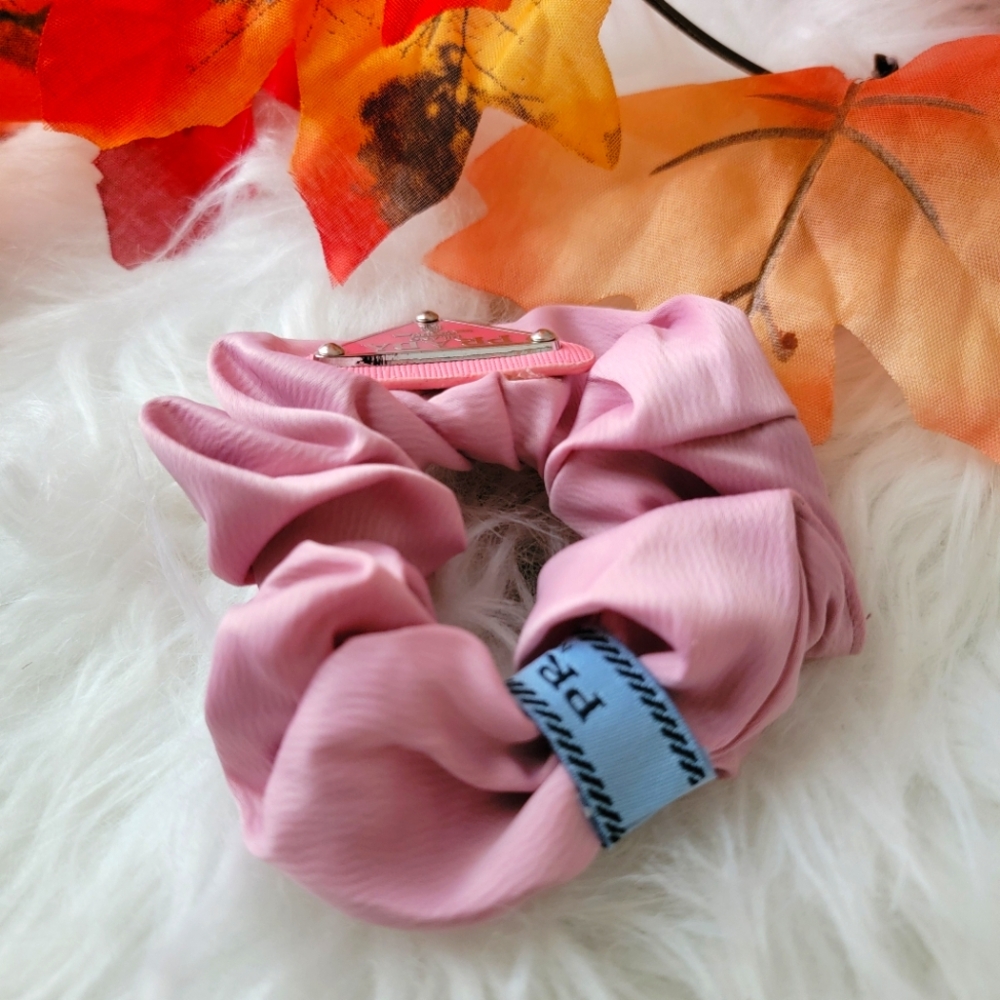 Stylish Pink Satin Silk hair tie